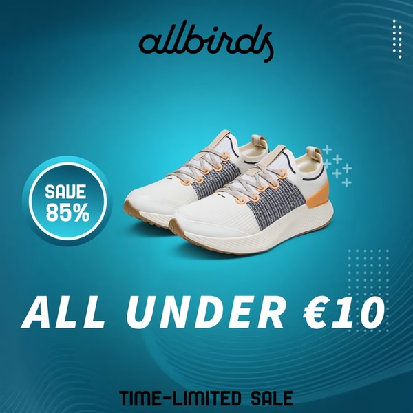 sneakers, running shoes, athletic shoes, trainers, sports shoes, sale promotion, limited time deal, minimalist, energetic, fresh, blue